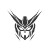 Gundam Head Logo Vinyl Car Decal Sticker – Waterproof & UV-Resistant 8"