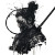 Gothic Samurai Tattoo Vinyl Car Decal Sticker – Waterproof & UV-Resistant 8"
