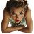 Surprised Pin-Up Woman Vinyl Car Decal Sticker – Waterproof & UV-Resistant 8"