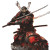 Fiery Samurai V3 Vinyl Car Decal Sticker – Waterproof & UV-Resistant 8"