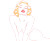 Minimalist Marilyn V3 Vinyl Car Decal Sticker – Waterproof & UV-Resistant 8"
