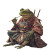 Frog Warrior Smoking Vinyl Car Decal Sticker – Waterproof & UV-Resistant 8"