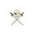 Skull Crossed Swords Vinyl Car Decal Sticker – Waterproof & UV-Resistant 8"