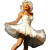 Marilyn Monroe Sketch Vinyl Car Decal Sticker – Waterproof & UV-Resistant 8"