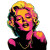 Marilyn Pop Art V3 Vinyl Car Decal Sticker – Waterproof & UV-Resistant 8"