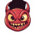 Little Devil Face Vinyl Car Decal Sticker – Waterproof & UV-Resistant 8"