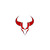Devilish Horns Logo Vinyl Car Decal Sticker – Waterproof & UV-Resistant 8"