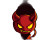 Cute Devil Logo Vinyl Car Decal Sticker – Waterproof & UV-Resistant 8"