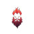 Fire Beard Logo Vinyl Car Decal Sticker – Waterproof & UV-Resistant 8"