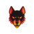 Angry Dog Logo Vinyl Car Decal Sticker – Waterproof & UV-Resistant 8"
