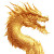 Golden Dragon V2 Vinyl Car Decal Sticker – Waterproof & UV-Resistant 8"
