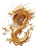 Golden Chinese Dragon V5 Vinyl Car Decal Sticker – Waterproof & UV-Resistant 8"