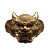Gold Oni Mask Ring Vinyl Car Decal Sticker – Waterproof & UV-Resistant 8"