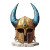 Viking Helmet Statue Vinyl Car Decal Sticker – Waterproof & UV-Resistant 8"