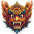 Bali Demon Masks Vinyl Car Decal Sticker – Waterproof & UV-Resistant 8"