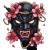 Scary Hanya Mask Vinyl Car Decal Sticker – Waterproof & UV-Resistant 8"