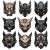 Sci-Fi Oni Masks Vinyl Car Decal Sticker – Waterproof & UV-Resistant 8"