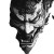Hannya Mask V24 Vinyl Car Decal Sticker – Waterproof & UV-Resistant 8"