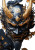 Demon Samurai Mask Vinyl Car Decal Sticker – Waterproof & UV-Resistant 8"