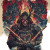 Demonic Samurai Print Vinyl Car Decal Sticker – Waterproof & UV-Resistant 8"