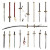 Anime Swords Styles Vinyl Car Decal Sticker – Waterproof & UV-Resistant 8"