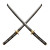 Traditional Katanas Clash Vinyl Car Decal Sticker – Waterproof & UV-Resistant 8"