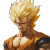 Super Saiyan Portrait Vinyl Car Decal Sticker – Waterproof & UV-Resistant 8"