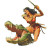 Barbarian Vs Crocodile Vinyl Car Decal Sticker – Waterproof & UV-Resistant 8"