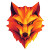Fire Wolf Logo Vinyl Car Decal Sticker – Waterproof & UV-Resistant 8"