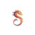 Dragon Logo V8 Vinyl Car Decal Sticker – Waterproof & UV-Resistant 8"