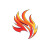 Flames Team Logo Vinyl Car Decal Sticker – Waterproof & UV-Resistant 8"