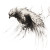Hyperrealistic Phoenix Sketch Vinyl Car Decal Sticker – Waterproof & UV-Resistant 8"