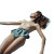 Fashion Sunbath Pose Vinyl Car Decal Sticker – Waterproof & UV-Resistant 8"