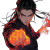 Young Firebender Pose Vinyl Car Decal Sticker – Waterproof & UV-Resistant 8"