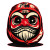 Gangster Daruma Doll Vinyl Car Decal Sticker – Waterproof & UV-Resistant 8"