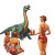 Dinosaur Serving Drinks Vinyl Car Decal Sticker – Waterproof & UV-Resistant 8"