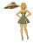 Stranded Space Girl Vinyl Car Decal Sticker – Waterproof & UV-Resistant 8"
