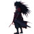 Evil Uchiha Madara Vinyl Car Decal Sticker – Waterproof & UV-Resistant 8"