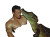 Muscular Man Vs Crocodile Vinyl Car Decal Sticker – Waterproof & UV-Resistant 8"