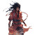Desert Fire Ninja Vinyl Car Decal Sticker – Waterproof & UV-Resistant 8"