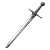 Medieval Longsword Tattoo Vinyl Car Decal Sticker – Waterproof & UV-Resistant 8"