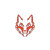 Wolf Head Logo V3 Vinyl Car Decal Sticker – Waterproof & UV-Resistant 8"