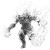 Fire Elemental Sketch Vinyl Car Decal Sticker – Waterproof & UV-Resistant 8"