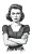 Angry Vintage Housewife Vinyl Car Decal Sticker – Waterproof & UV-Resistant 