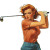Golf Swing Miss Vinyl Car Decal Sticker – Waterproof & UV-Resistant 8"