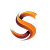 Orange S Logo Vinyl Car Decal Sticker – Waterproof & UV-Resistant 8"