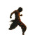 Fighting Wind Man Vinyl Car Decal Sticker – Waterproof & UV-Resistant 8"