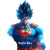 Super Saiyan Superman V2 Vinyl Car Decal Sticker – Waterproof & UV-Resistant 8"
