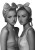 Elegant 1930S Girlfriends Vinyl Car Decal Sticker – Waterproof & UV-Resistant 8"