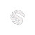 Monstera S Logo Vinyl Car Decal Sticker – Waterproof & UV-Resistant 8"